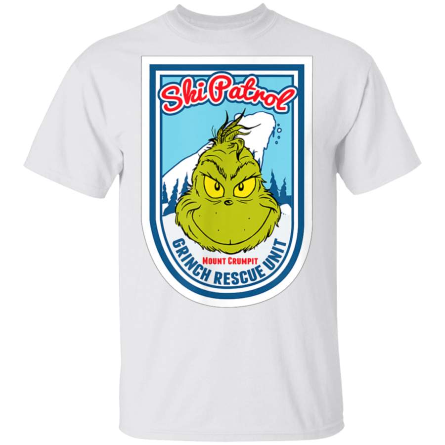 Dr Seuss Grinch Ski Patrol Rescue Unit Tshirt