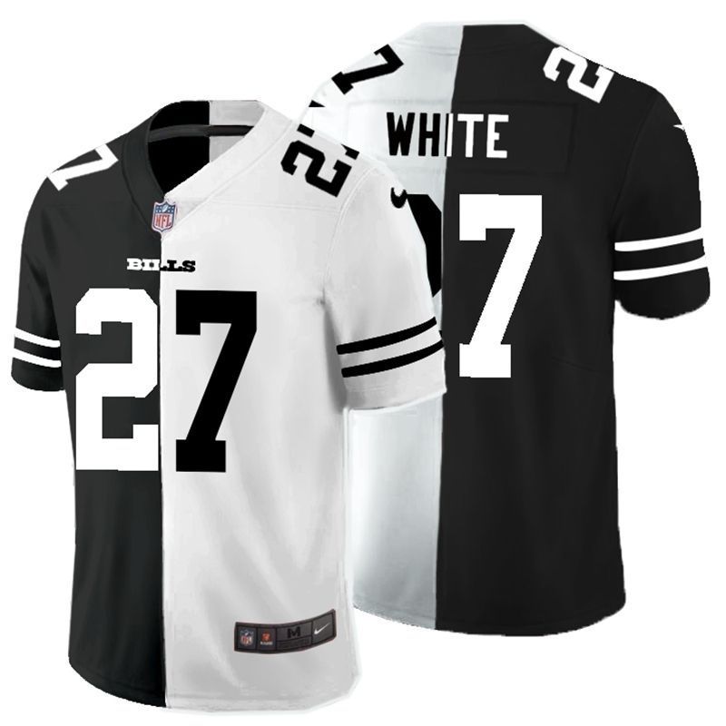 Buffalo Bills NFL 2020 Personalized Custom Black And White Custom Jersey