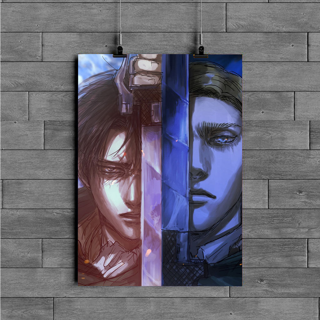 Erwin Smith And Levi Ackerman Poster – MD – Home Decor Styles