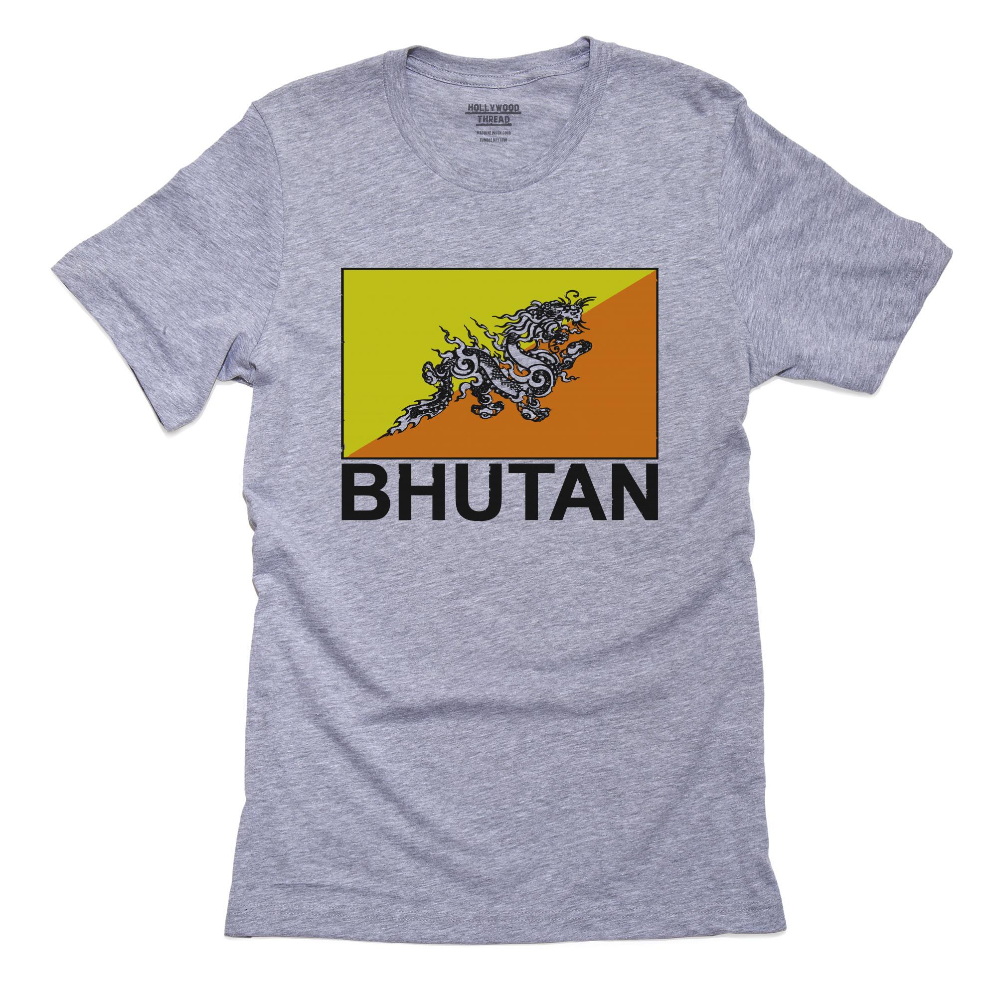 Bhutan Flag – Special Vintage Edition T-Shirt, Framed Print, Pillow, Golf Towel