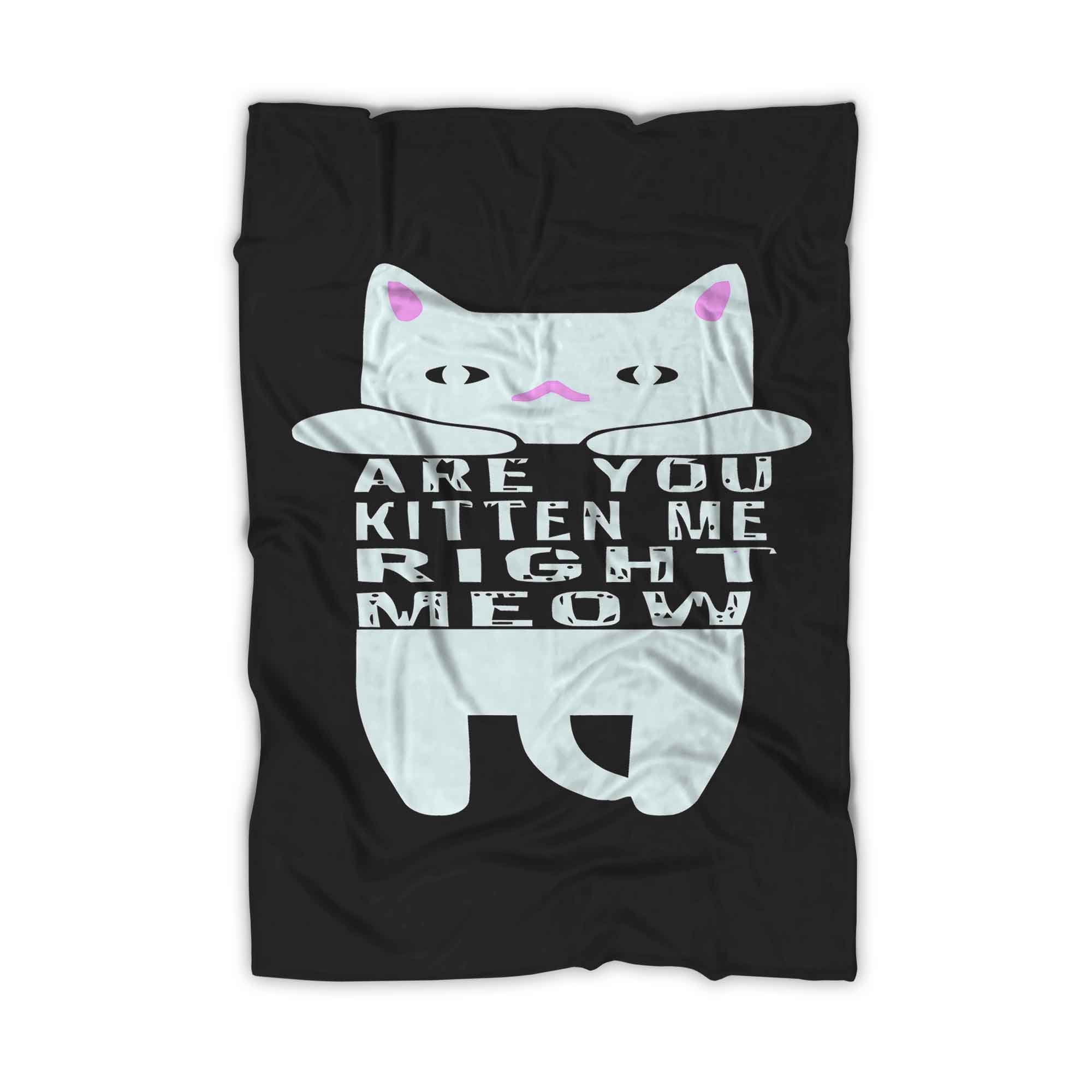 Are You Kitten Me Right Meow Home Blanket