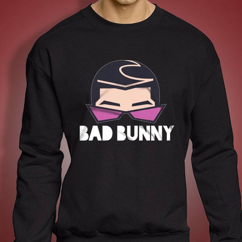 Bad Bunny Hair And Glasses Style Art Men’S Sweatshirt