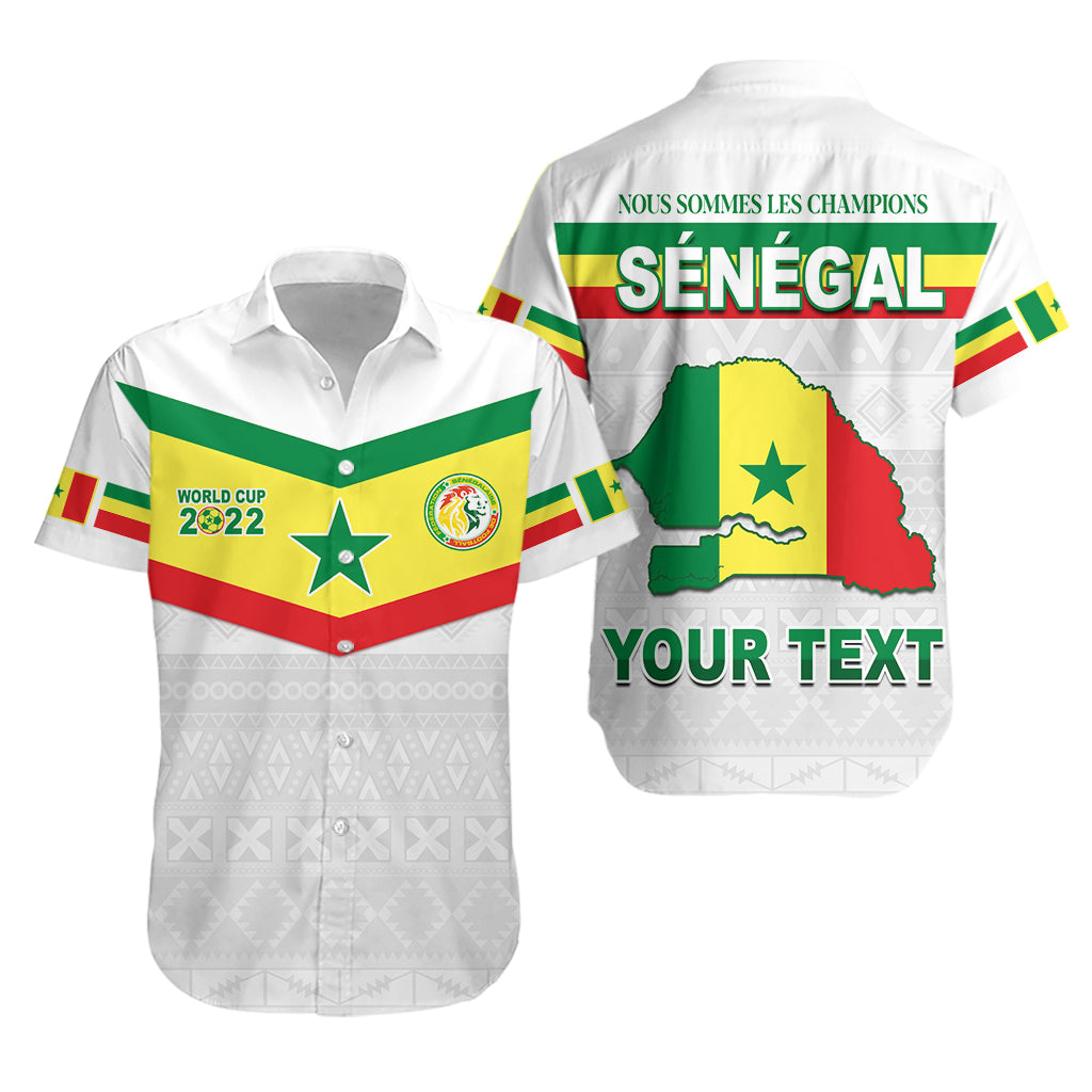 (Custom Personalised) Senegal Football 2022 Hawaiian Shirt Champion Teranga Lions Mix African Pattern Lt13