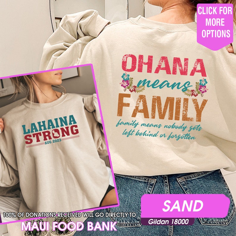 Maui Strong Sweatshirt, All Profits Will Be Donated, Maui Wildfire Relief, Support For Hawaii, Lahaina Support Sweatshirt, Lahaina Fires 2023 Sws1885