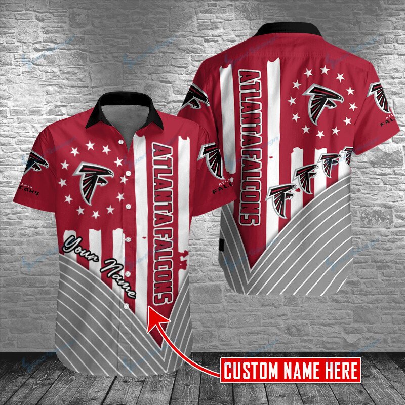 Atlanta Falcons Personalized Button Shirt Bg974