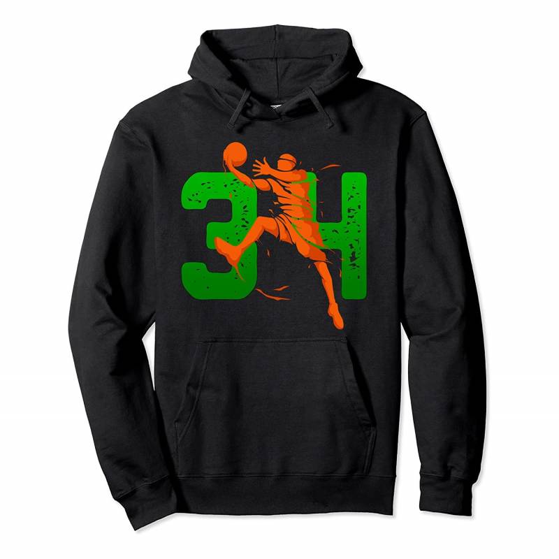 34 Player Gift For Milwaukee Basketball Love Bucks Fans Pullover Hoodie