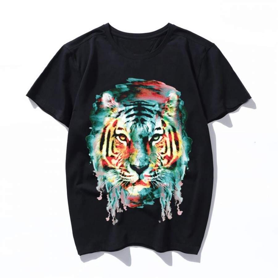 tiger harajuku cute clothes women men print Tshirt punk vintage camisas Casual Loose gothic T-shirt Tops