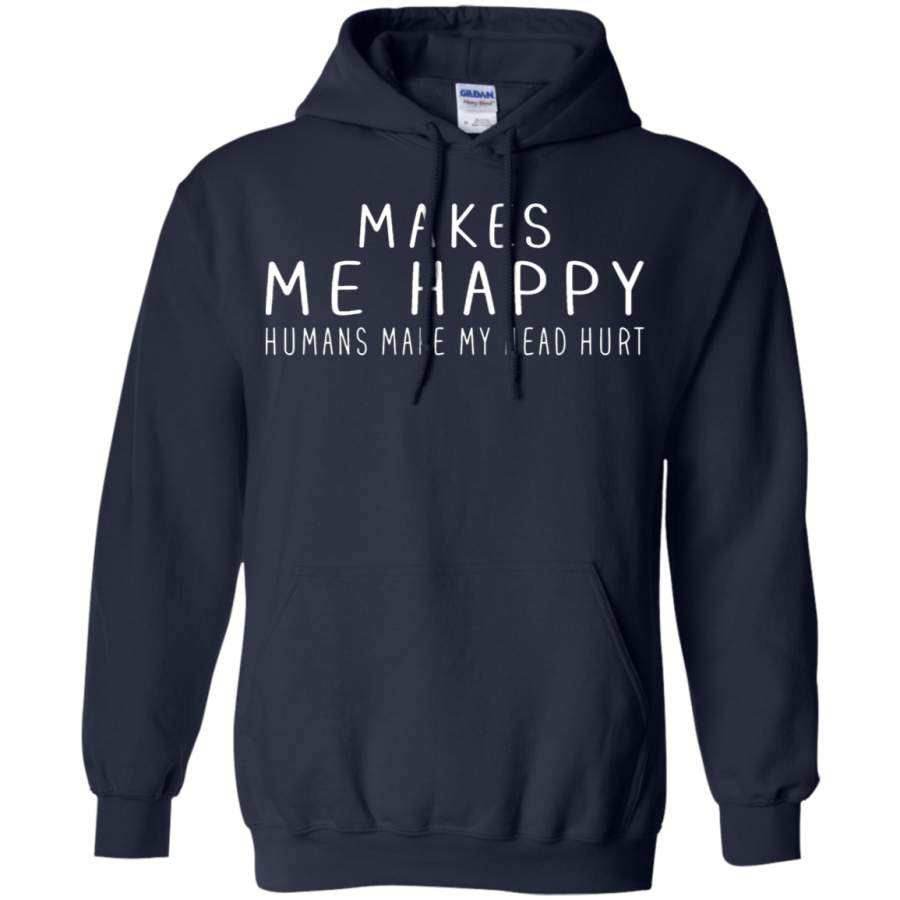 AGR Dr Pepper Makes Me Happy Humans Make My Head Hurt Hoodie