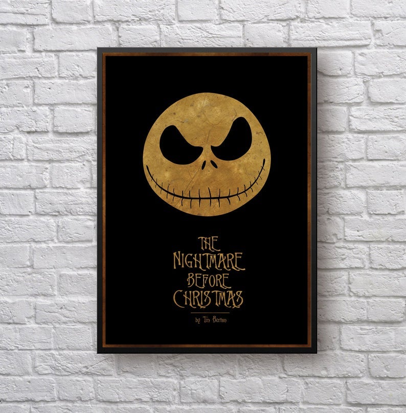 The Nightmare Before Christmas Movie Canvas And Poster, Canvas Wall Art, My Poster Wall, Happy Halloween, Halloween Decoration 4