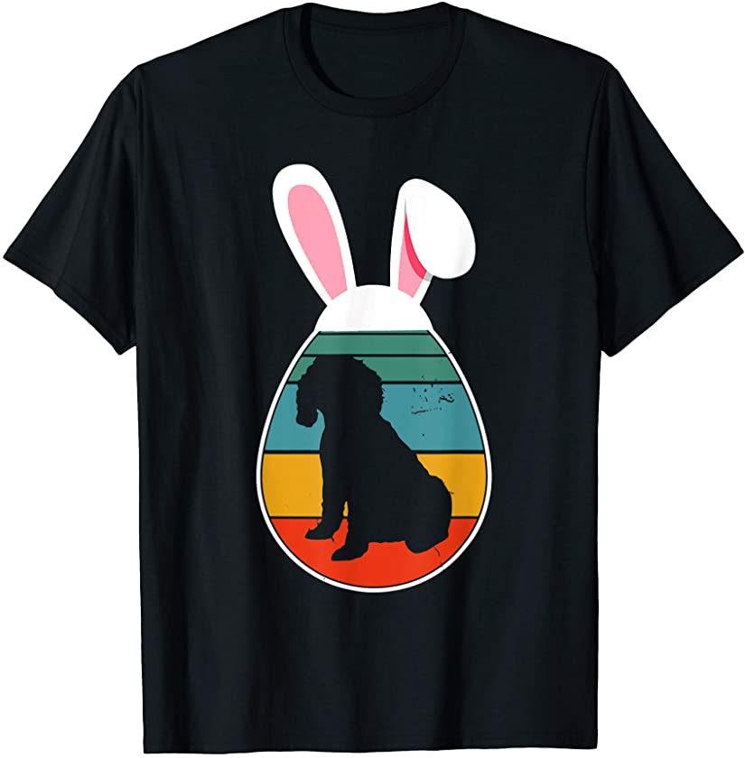 Vintage Retro Cockapoo In Easter Egg Bunny Cockapoo Lover T-Shirt