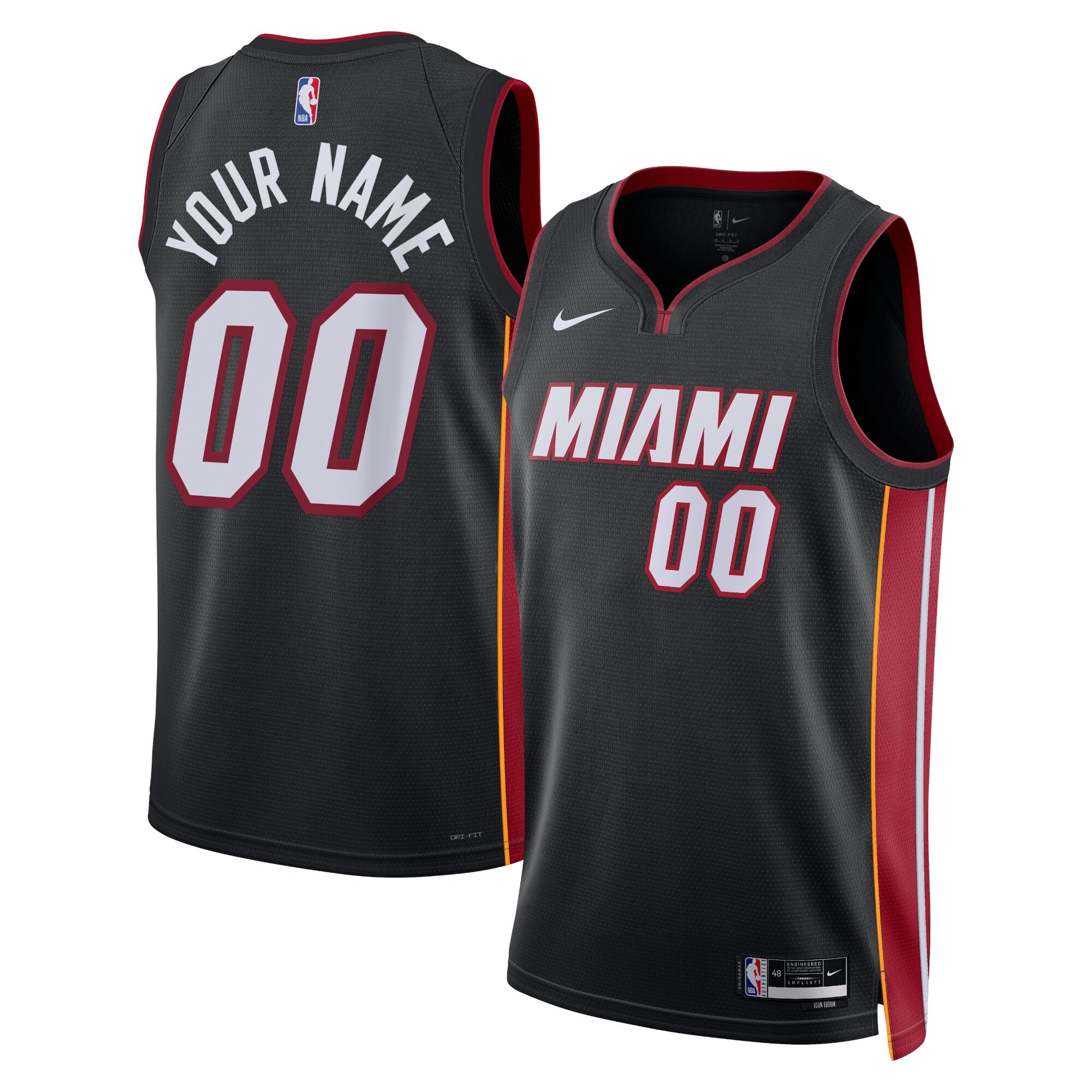 Miami Heat Icon Swingman Jersey – Custom – Unisex