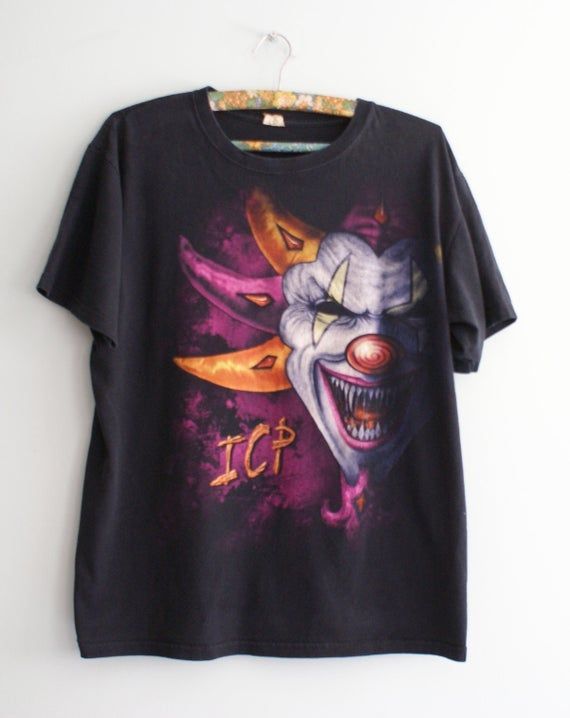 90S Insane Clown Posse Shirt Vtg Insane Clown Posse Shirt Rare Icp Shirt Scary Clown Shirt Shaggy 2 Dope T-Shirt