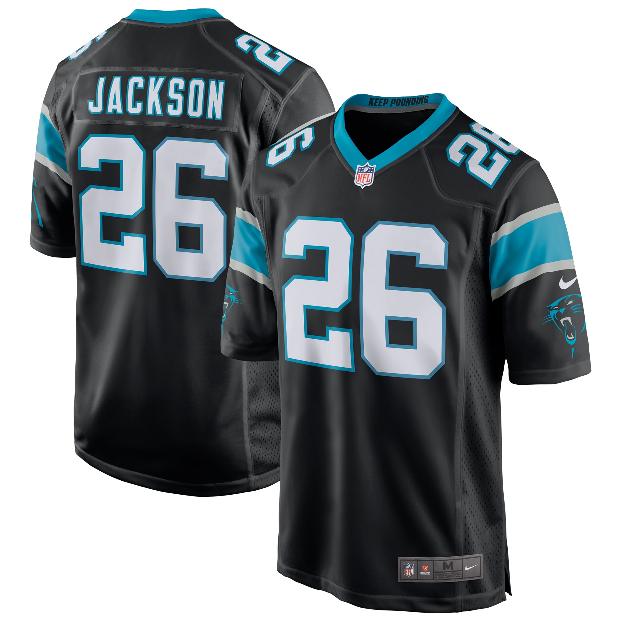 Donte Jackson Carolina Panthers Game Jersey – Black