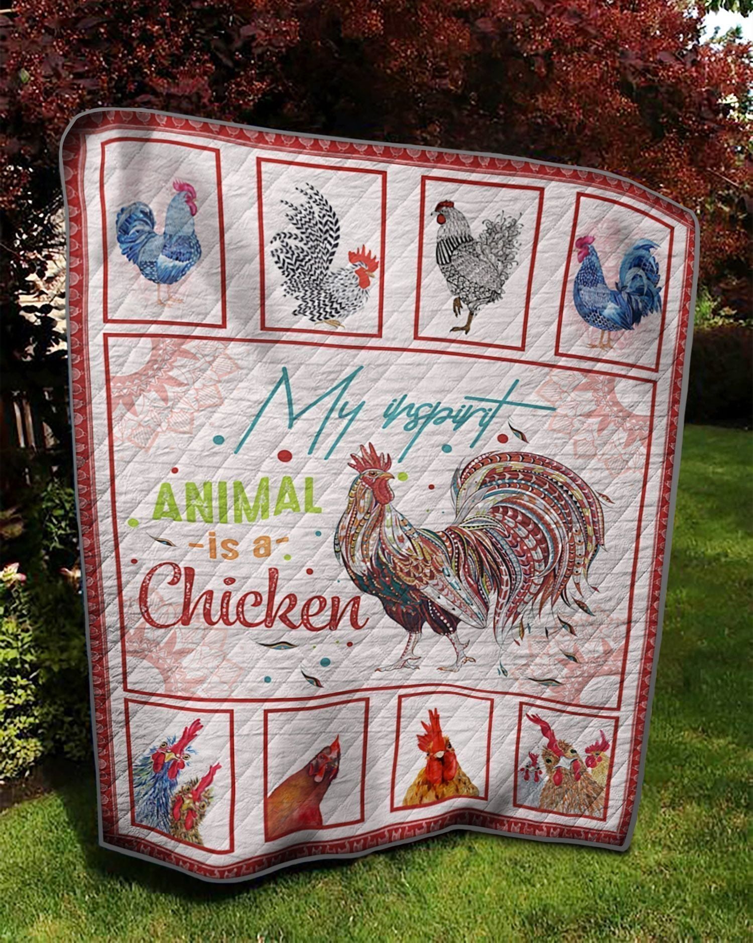 Animal is a Chicken My spirit Different chicken Quilt Blanket