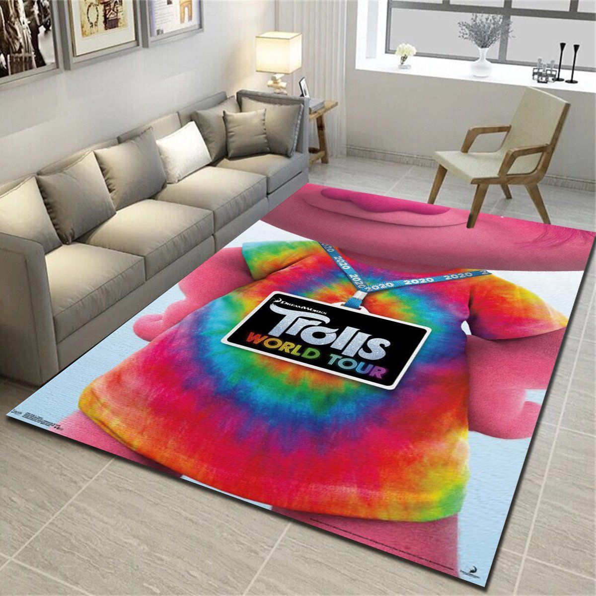 Dreamworks Trolls 2 Teaser Rugs, Living Room Carpet