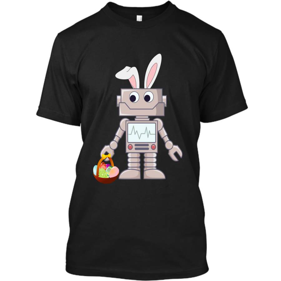 Cute Robot Bunny Easter T-Shirt – Robobunny – Kids Custom Ultra Cotton