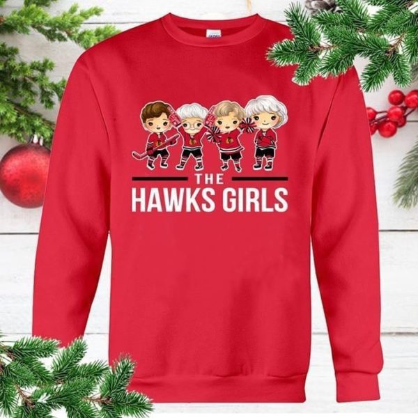 The Hawks Girls Chicago Blackhawks Golden Girls Sweatshirt