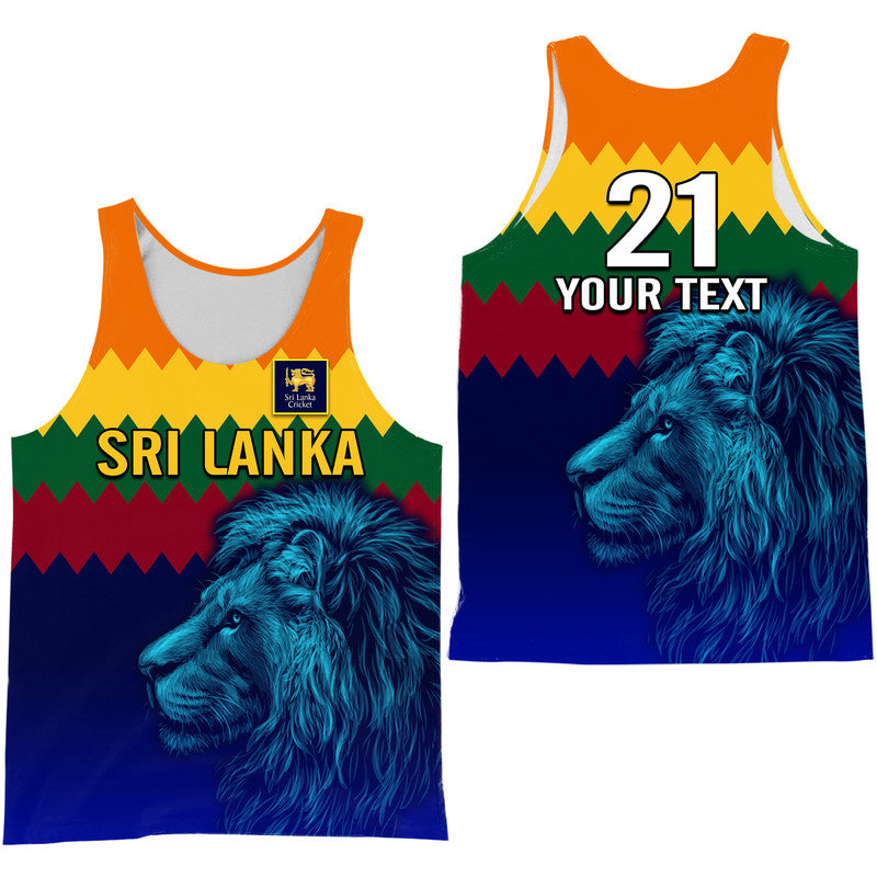 (Custom Personalised) Sri Lanka The Lions Cricket Men Tank Top Lt9