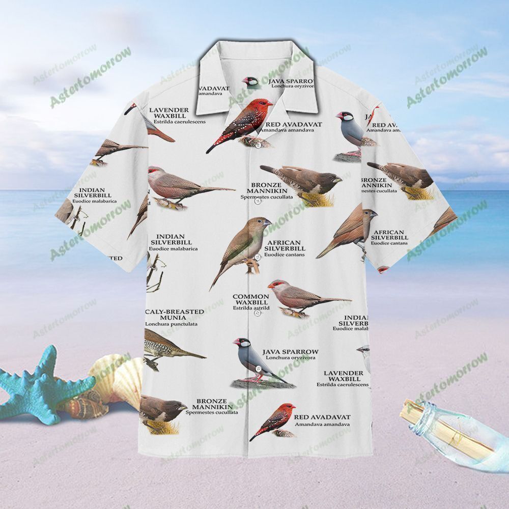 Us Waxbills And Allies Birdwatching Unisex Hawaiian Shirt Beach Birds Hawaiian Ha59116