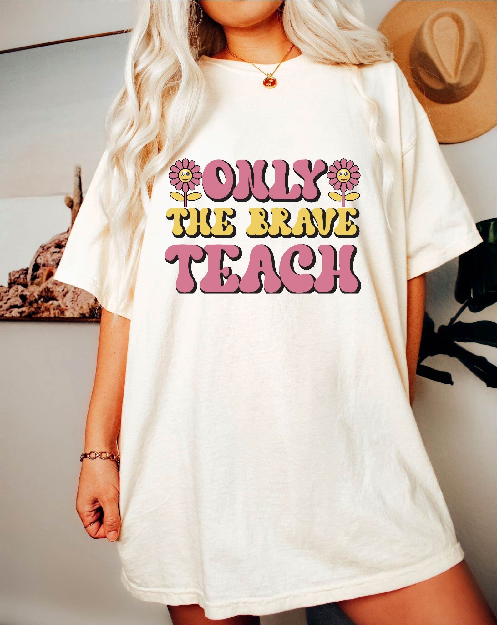 Unisex,Only The Brave Teach Tee-teacher crewneck sweatshirt,teacher sweatshirt retro,retro teacher tee,only the brave teach shirt,teacher