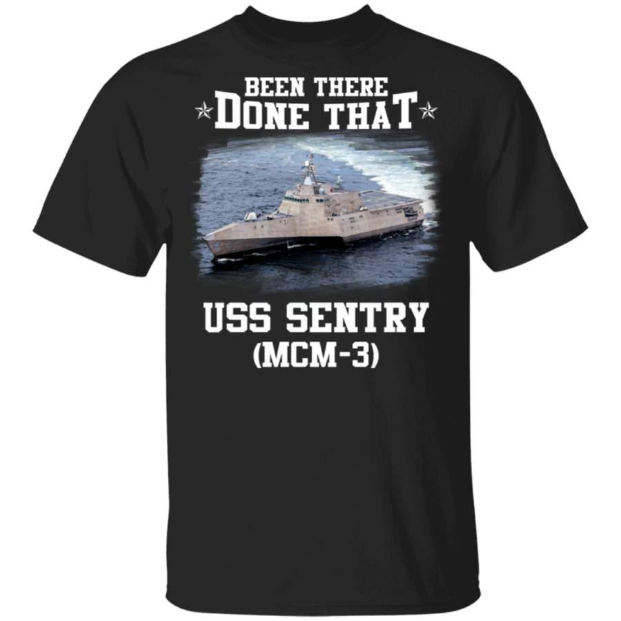 USS Sentry MCM-3  Veterans Day Christmas Gift T-Shirt