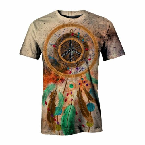 Dream Catcher Hippie Beige 3D All Over Printed Shirts For Men And Women, Gift For Hippie Lover, Hippie Soul