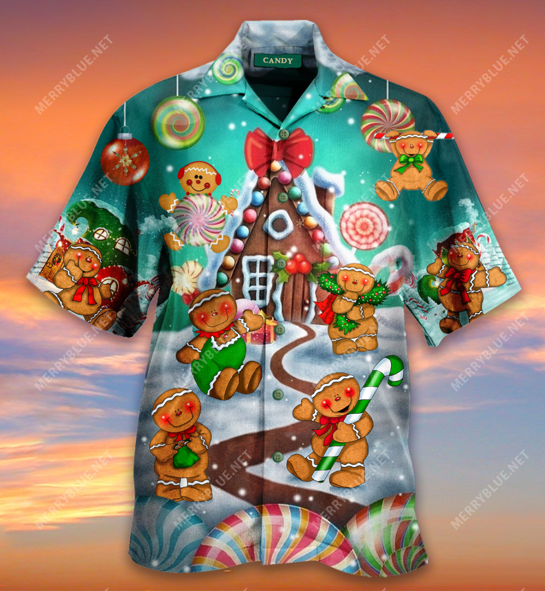 Christmas Candy Unisex Short Sleeve Shirt