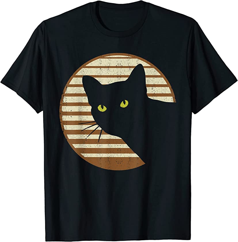 Vintage 80’s Eighties Style Cat Lover Funny Retro Kitten T-Shirt