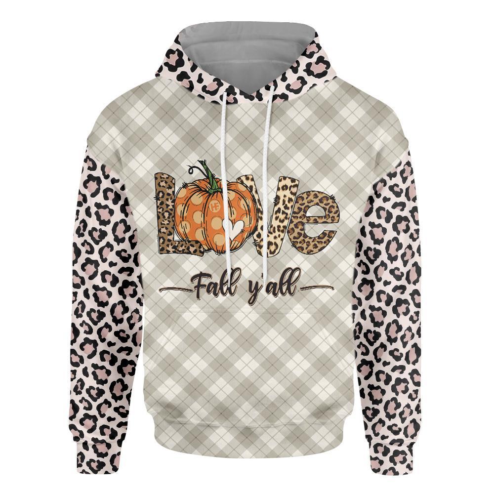 Thanksgiving Leopard Love And Fall Vibe 3D All Over Print | For Men & Women | Adult | Ho6174