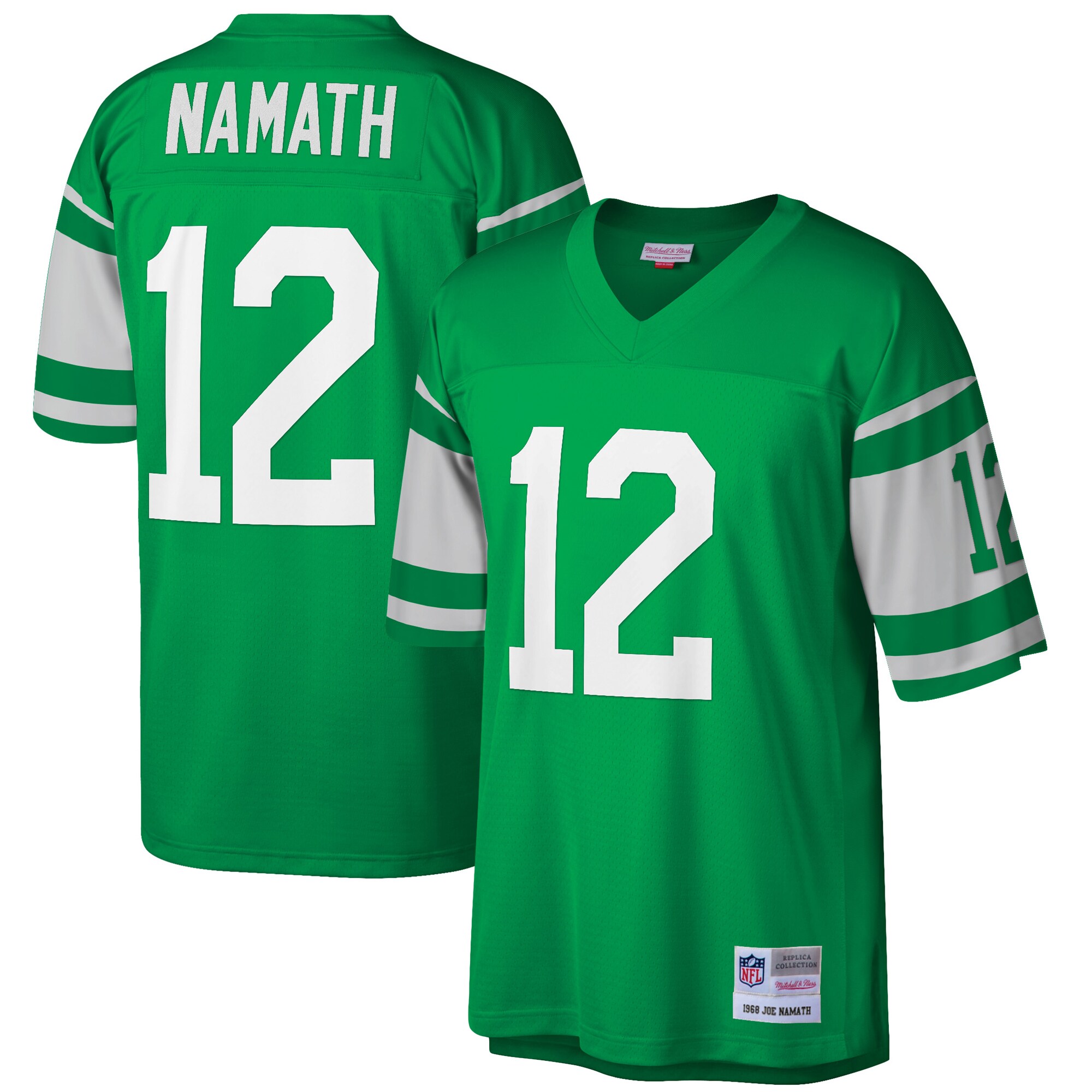 Joe Namath New York Jets Mitchell & Ness Retired Player Legacy Replica Jersey – Green