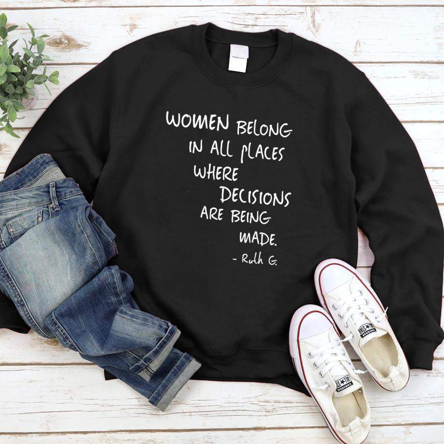 Womens Equal Rights Women Rights Political Feminism Feminist Gift  Sweatshirt