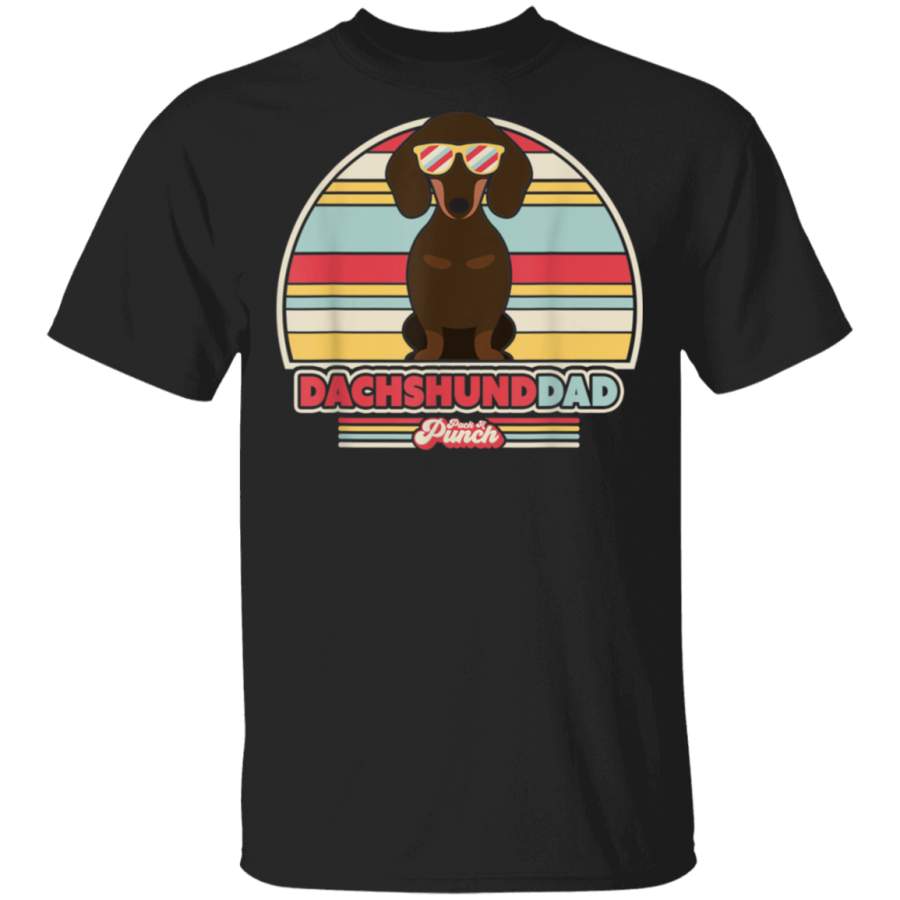 Dachshund Dad Shirt Retro Style TShirt