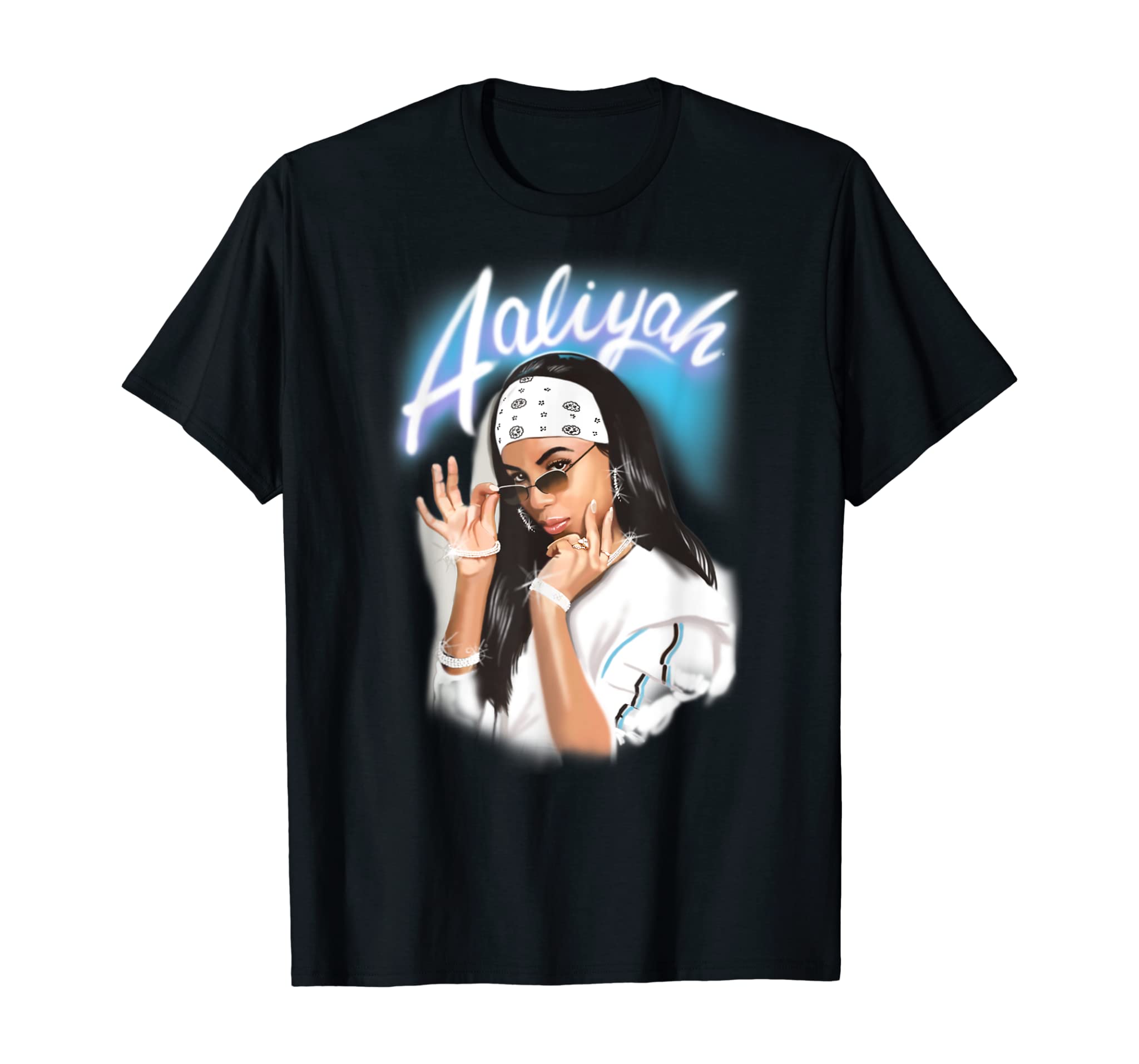 Aaliyah Airbrush Bandana Photo T-Shirt