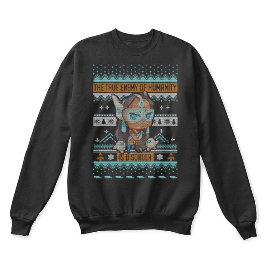 True Enemy Of Humanity Is Disorder Chibi Symmetra Ugly Sweaters