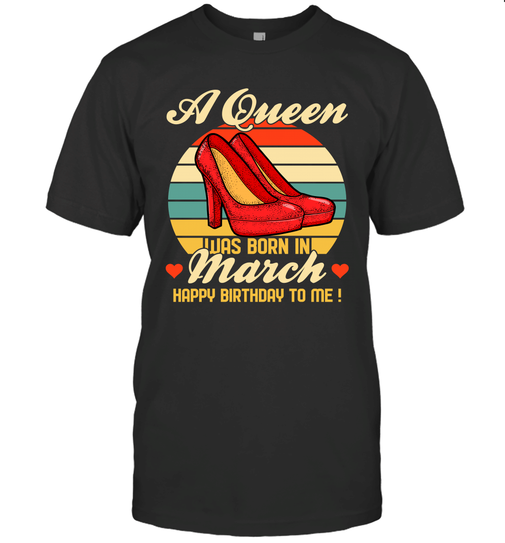 A Queen Was Born Vintage High Heels Marc T-shirt