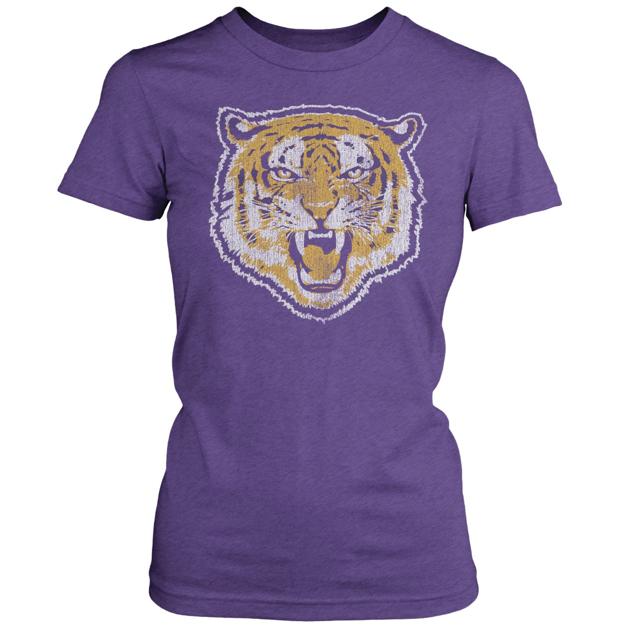 B&B Dry Goods LSU Tigers Women’s 84 Tiger Tri-Blend T-Shirt – Purple