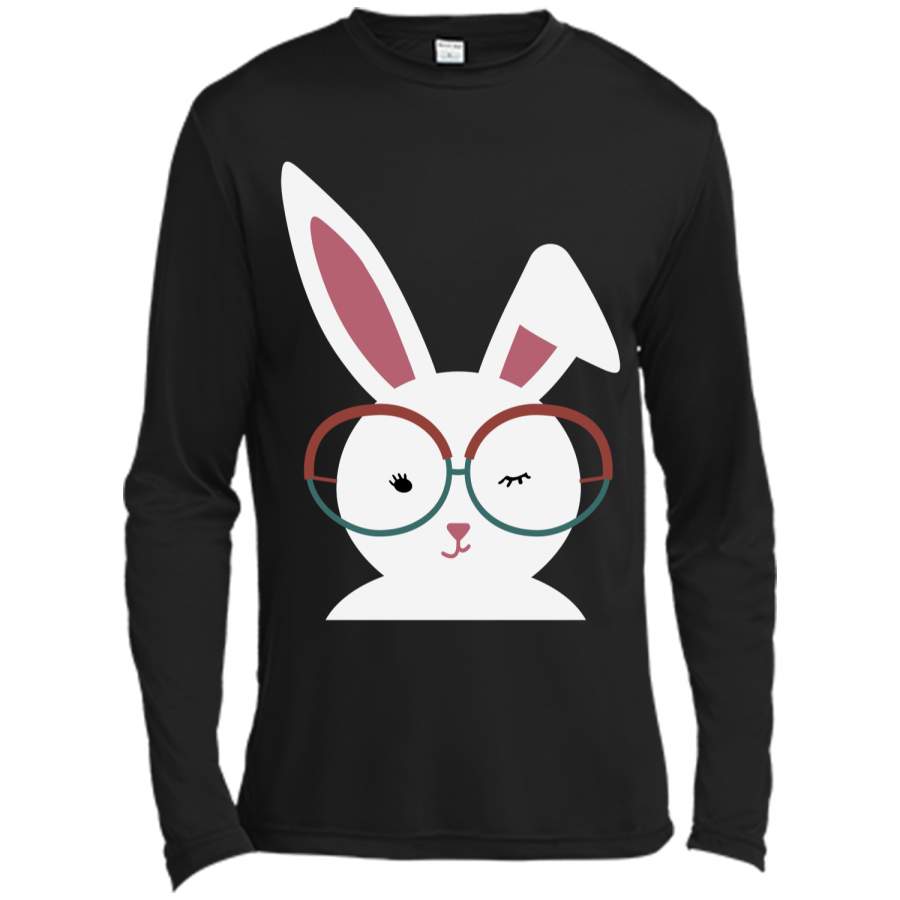 Cute Easter Bunny T-shirt Long Sleeve Moisture Absorbing Shirt