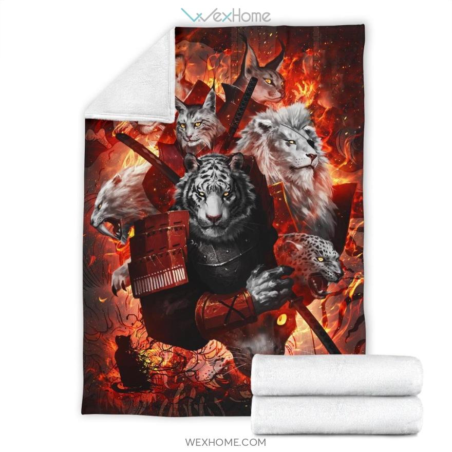 Tigers Warriors Premium Blanket