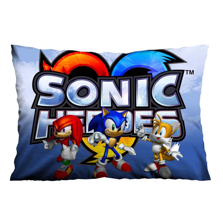 SONIC THE HEDGEHOG HEROES Pillow Case Cover Recta