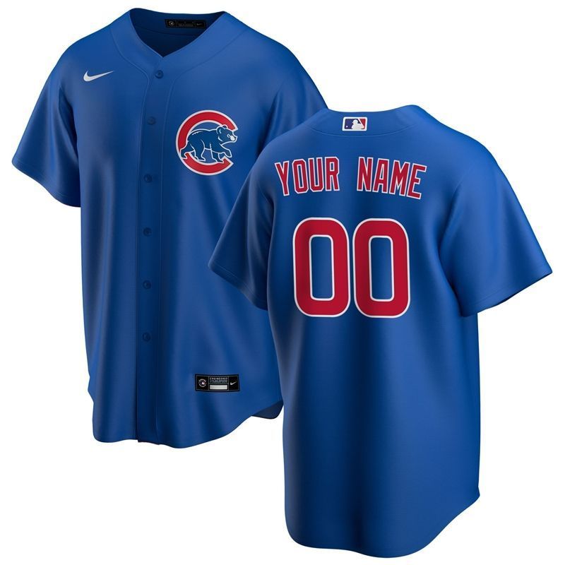 Chicago Cubs MLB 2020 Personalized Custom Blue Custom Jersey