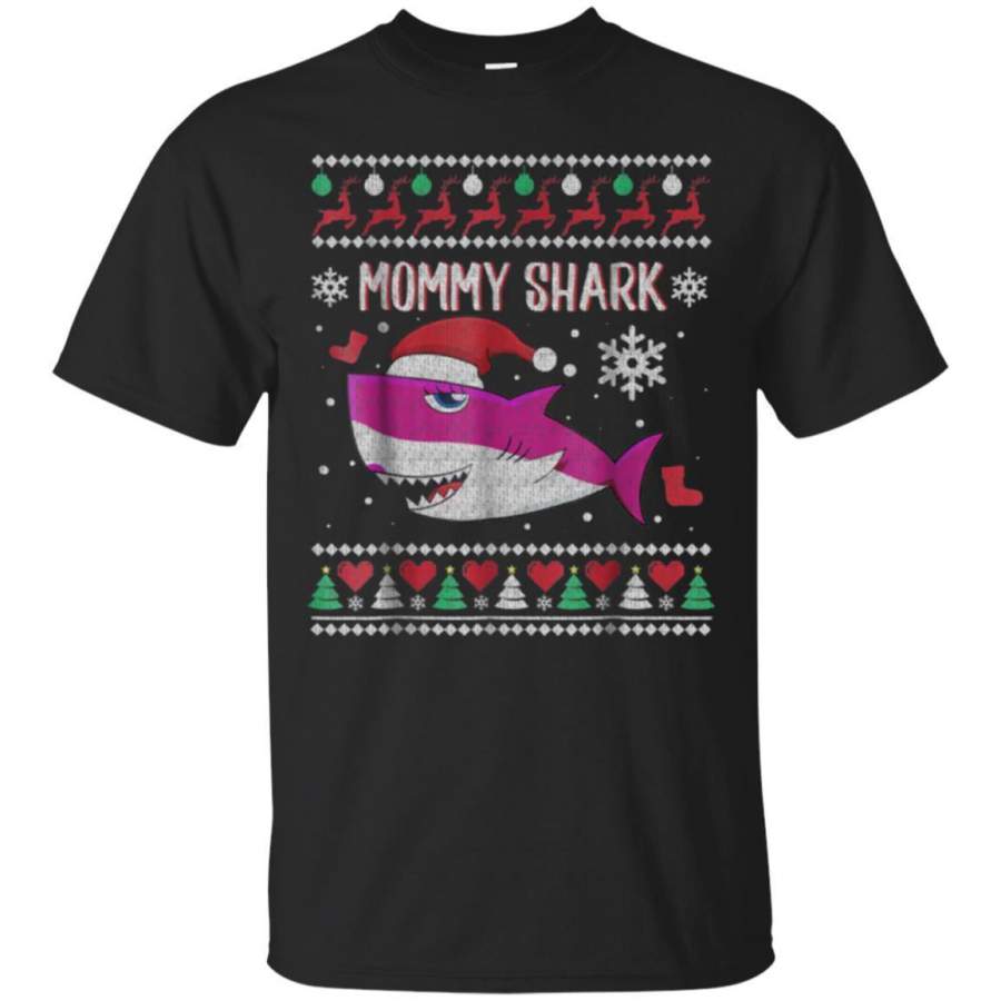 AGR Mommy Shark Ugly Christmas Shirt Jaq T-shirt