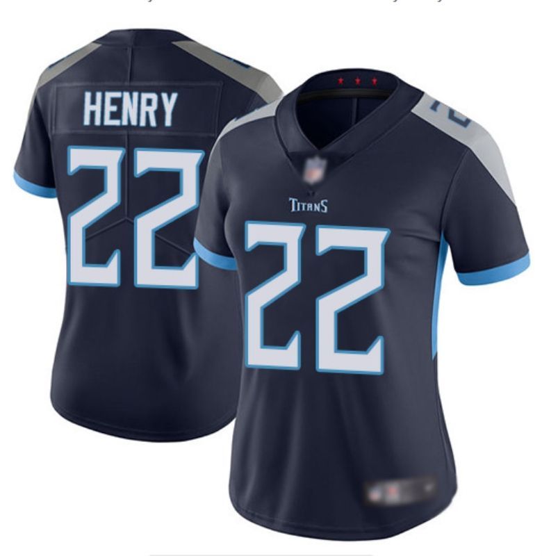 Tennessee Titans Derrick Henry #22 NFL 2020 Navy Womens Jersey