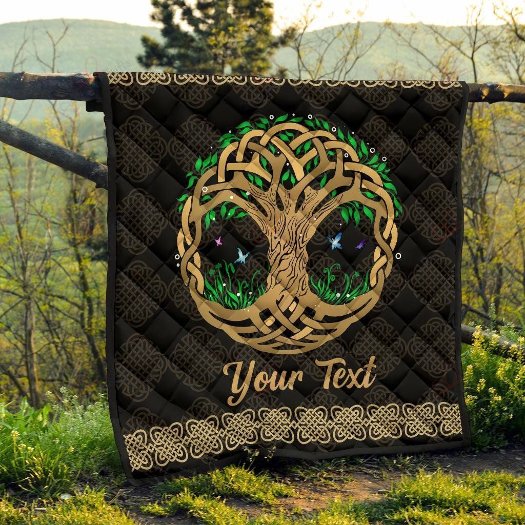 Celtic Custom Celtic Tree With Patterns Quilt AAABR FHAISAU