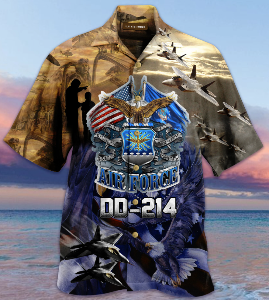 United States Army Air Forces Dd – 214 Hawaiian Shirt | For Men & Women | Adult | Hw3613