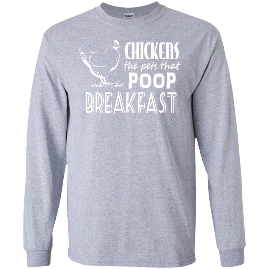 AGR Chickens The Pets That Poop Breakfast Funny SWEATSHIRT