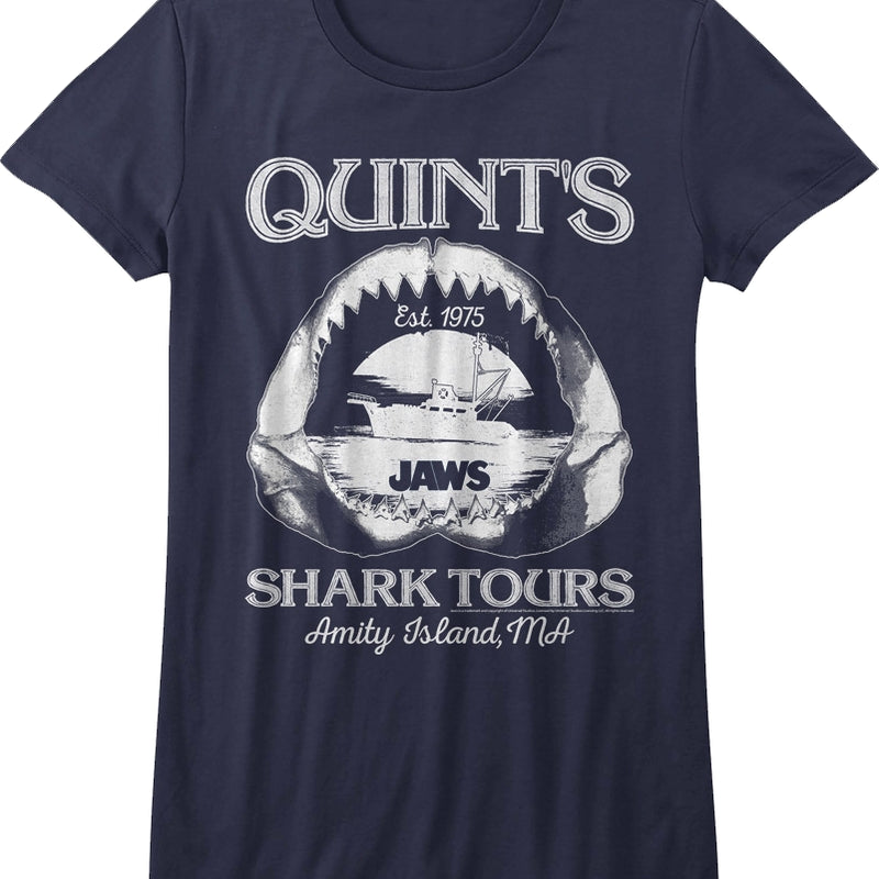 Womens Quint’S Shark Tours Jaws Shirt