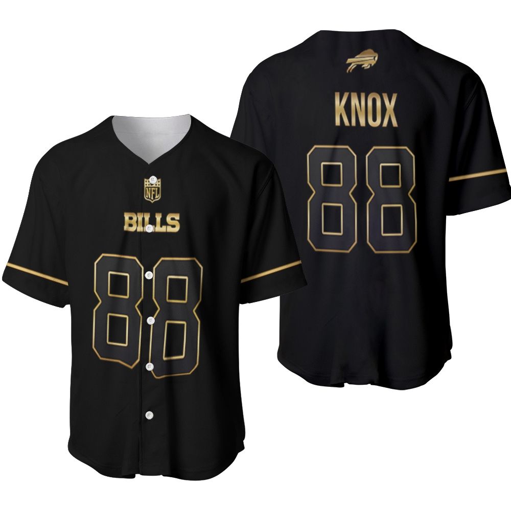 Buffalo Bills Dawson Knox #88 Great Player NFL Black Golden Brandedition Vapor Limited Jersey Style Gift For Bills Fans Baseball Jersey