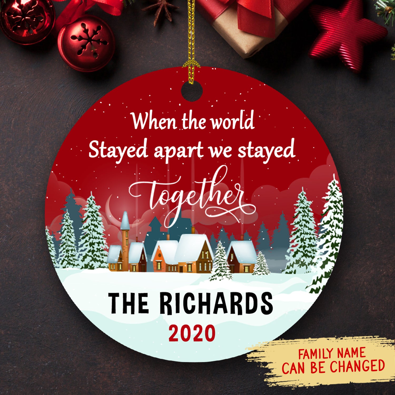 We Stayed Together – Personalized Ceramic Christmas Ornaments