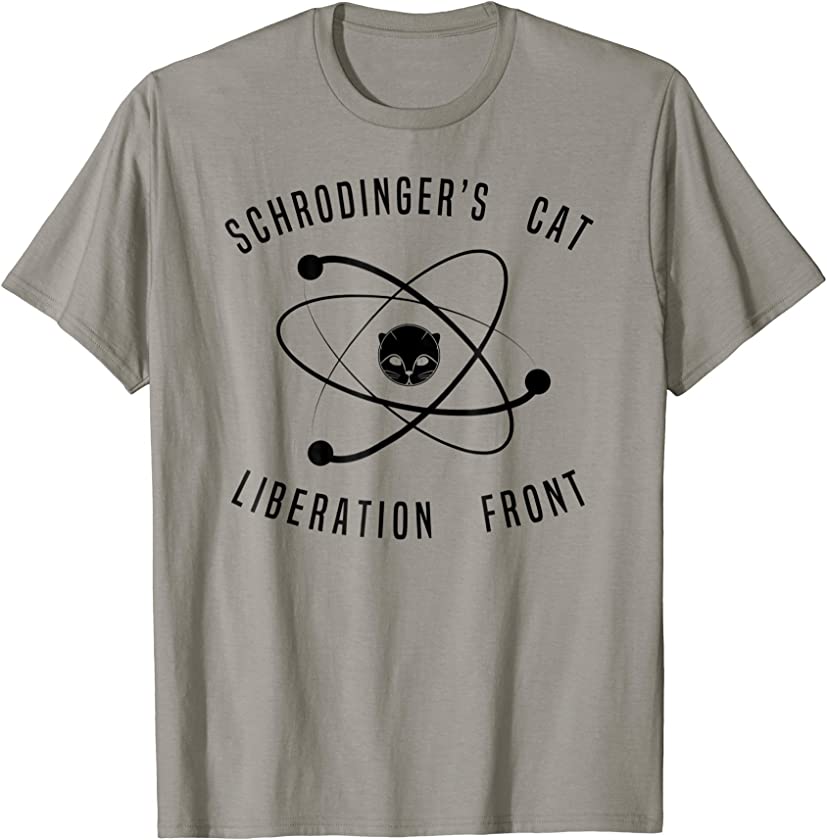 Schrodingers Cat T-Shirt, Atom Kitten Science Tee Gift