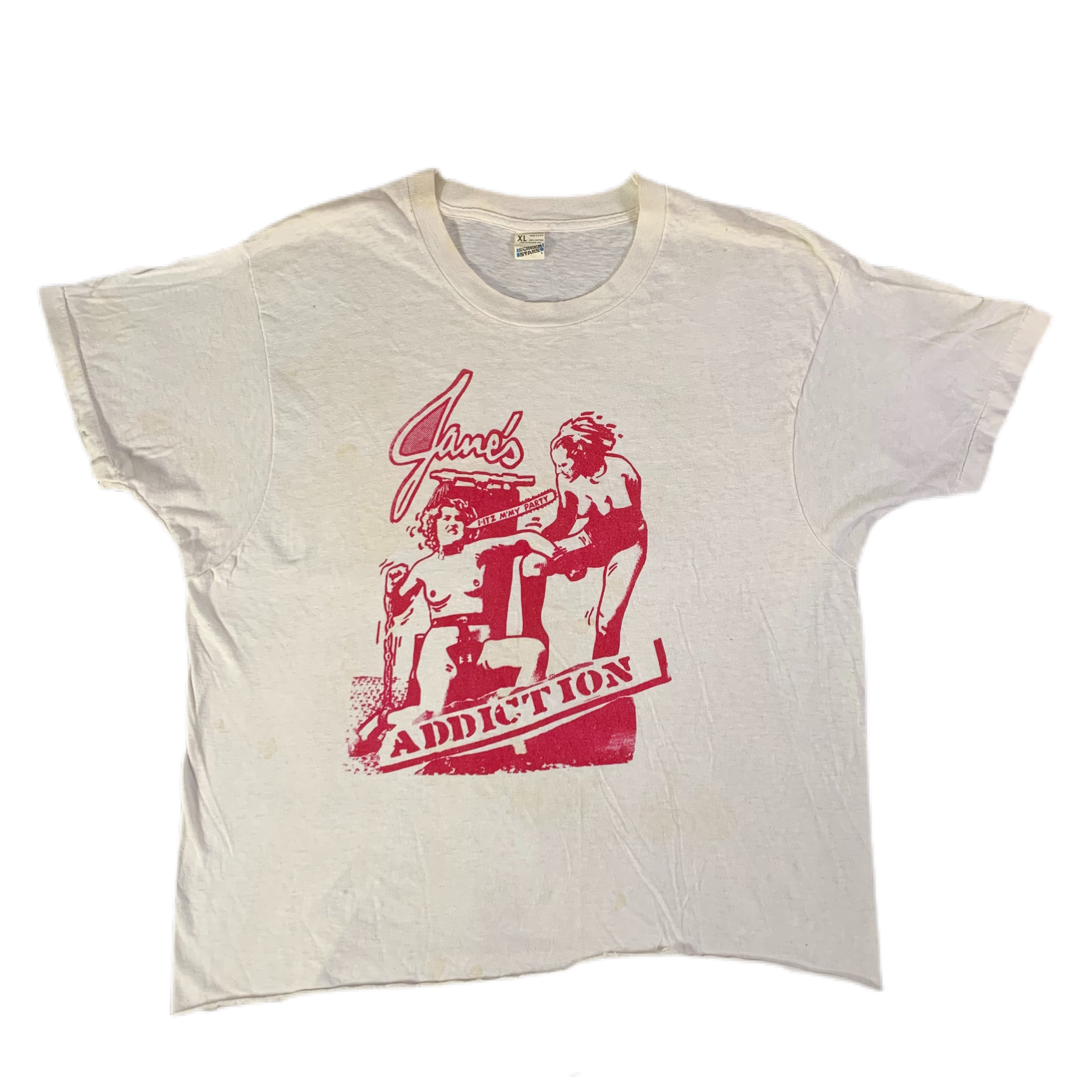 Vintage Jane’s Addiction “I-TZ M’MY PARTY” Cut T-Shirt